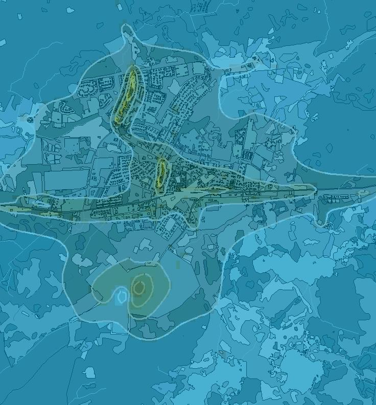 Figur 117 Beräknade årsmedelvärden av