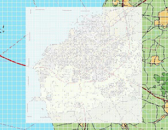 70x70 700x700 Figur 4 Exempel på nested grid i spridningsmodellen för två olika grid.