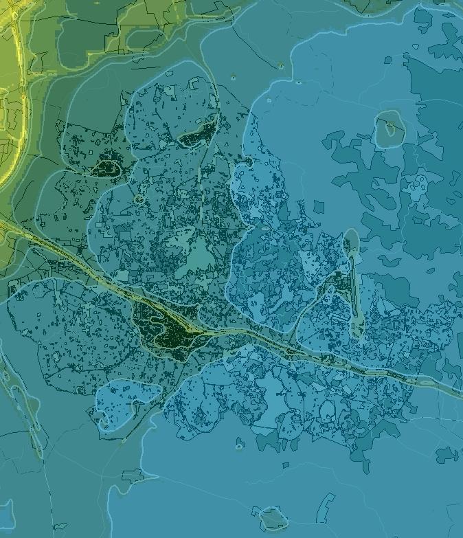 Figur 152 Beräknade årsmedelvärden av