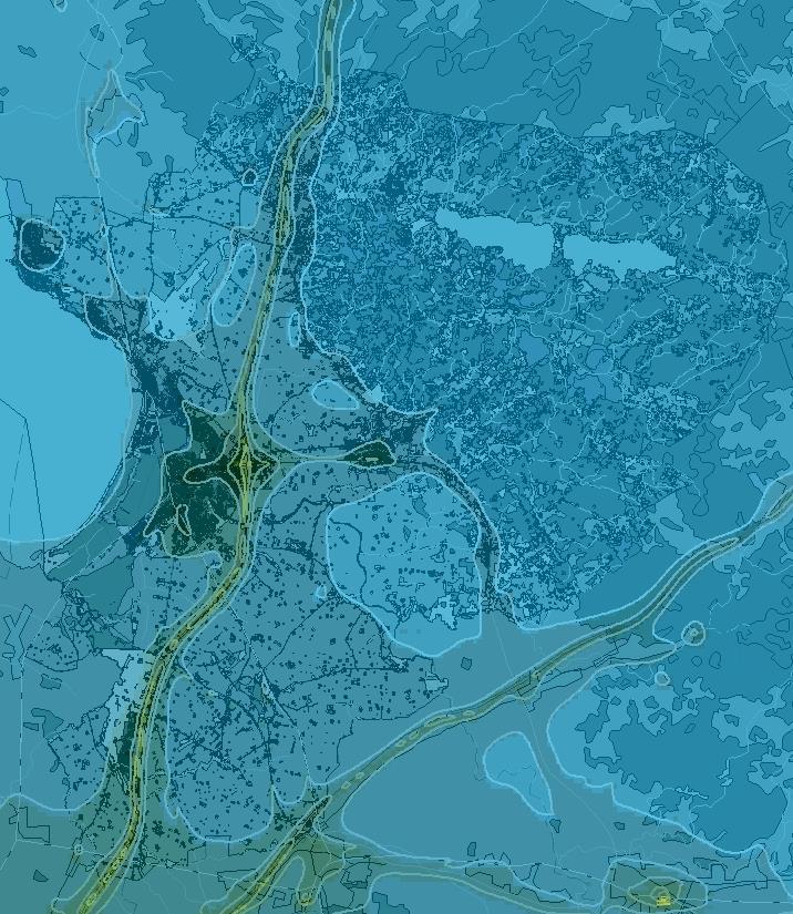 Figur 188 Beräknade årsmedelvärden av
