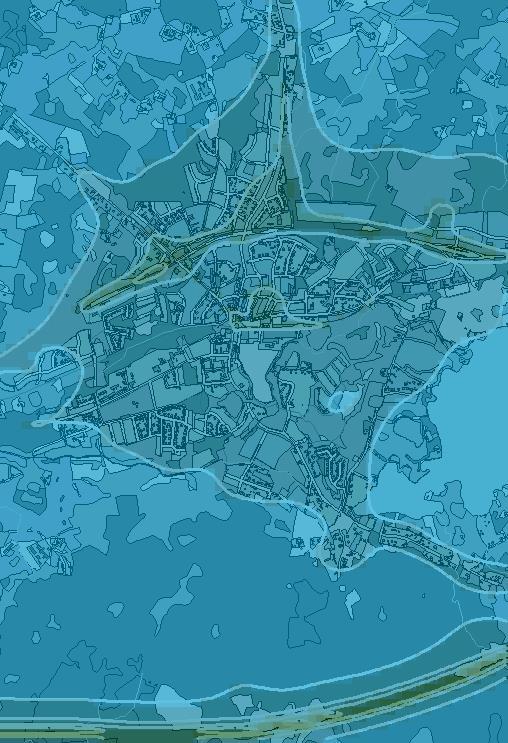 Figur 195 Beräknade årsmedelvärden av