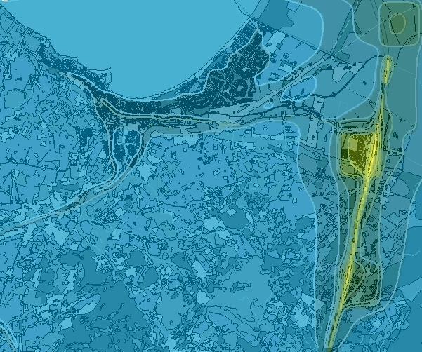 Figur 27 Beräknade årsmedelvärden av