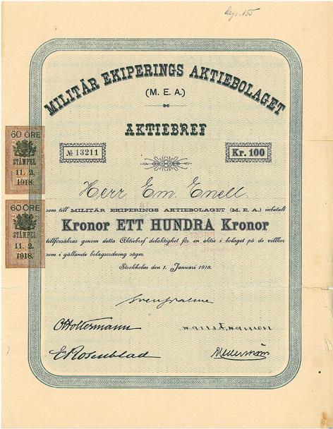 vf Nr 113 Landskrona Skoreparations AB, kr, 1911,
