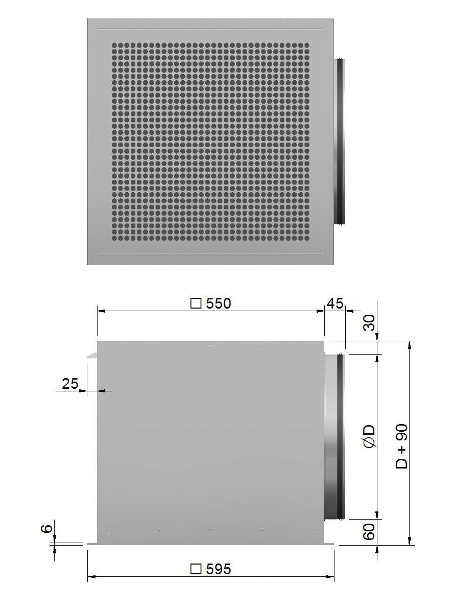 25 db(a) 30 db(a) 35 db(a) 160 78 94 113 200 113 137 167 250 166 201 244 315 262 319 388 400* 346 429 531 Tabell 5, tabellen visar luftmängd vid öppet spjäll.