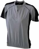 infällningar B Flatsömmar som motverkar skav C 3-delad ficka bak JN419: Figursydd Utsida (140 g/m²): 100% polyester JN