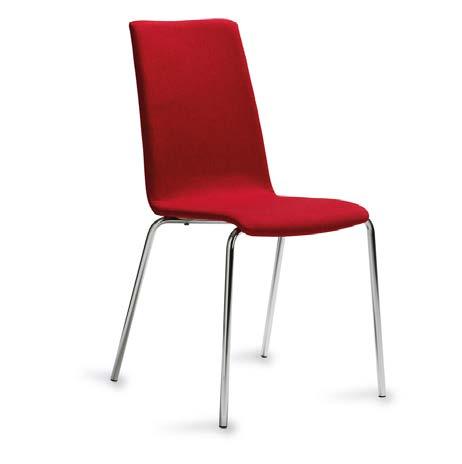 Grå/valnöts melamin Klädd sits 1650 2075 330 85 cm 52 cm 48 cm 46 cm Talk Stapelbar och kopplingsbar stol, passar för t.