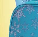 24 Winter Cosmetic Bag Mångsidig necessär i isblå polyester och med