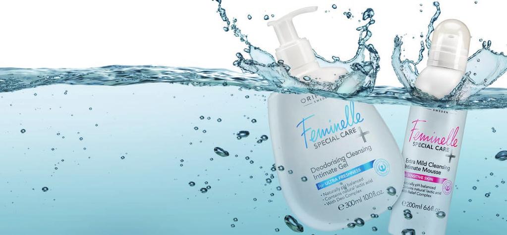 HÅR- OCH KROPPSVÅRD MITT NYÅRSLÖFTE 2014: Att omge mig själv med en BEHAGLIG KÄNSLA! Feminelle Special Care+ Deodorising Cleansing Intimate Gel 300 ml.