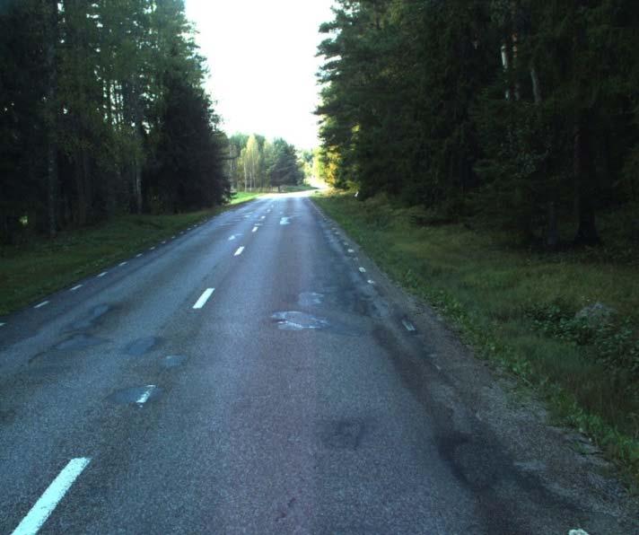 Man får också en bra uppfattning av beläggningens status. Avvägning Sträckan har avvägts vid fyra olika tidpunkter.