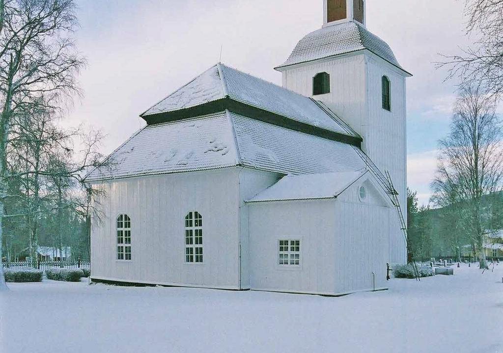 Kyrkan efter ommålning.