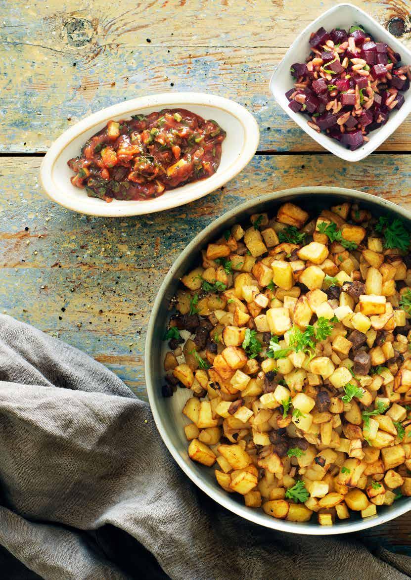 u Mojorödbetor med rostade solroskärnor q Pickled Curryketchup EKOLOGISK LUNCHPYTT MED ÖRTBAKADE ROTFRUKTER 1,5 kg Felix Eko Lunchpytt Ox, art nr 08749 Tillaga pytten enligt anvisning på