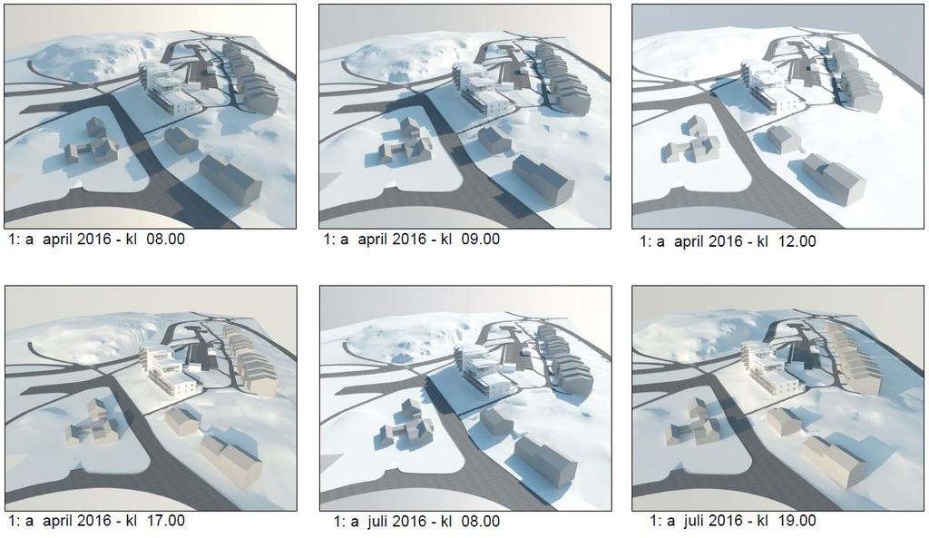 Detaljplan för Del av kv Sadelmakaren Sol-/skuggförhållanden Runt vår- och höstdagjämning uppstår skugga på ett par tomter på nordvästra sidan av Mellbyvägen under morgontimmarna innan solen vrider