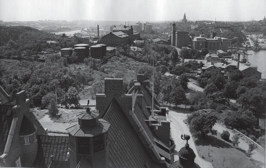 Bild tagen från öster. Foto från 1955.