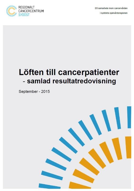 och delaktiga genom hela vårdkedjan 4) Få lika god palliativ vård oavsett bostadsort 5) Erbjudas bästa möjliga hälsofrämjande