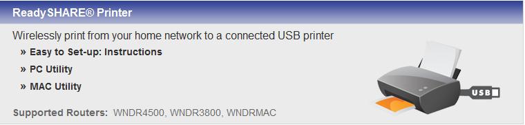 ReadySHARE Printer Med ReadySHARE Printer kan du ansluta en USB-skrivare till routerns USB-port och få trådlös åtkomst. Installera ReadySHARE Printer: 1.