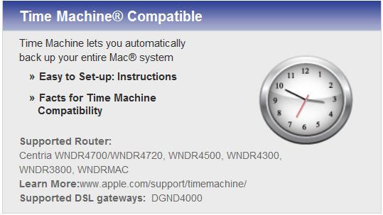 Time Machine Time fungerar endast på Mac-datorer, och säkerhetskopierar automatiskt datorns innehåll till en ansluten USB-enhet. Så här säkerhetskopierar du din Mac: 1. Gå till http://www.netgear.