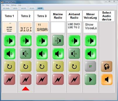 Förutom Rakelmobiler kan även andra radiotyper anslutas i systemet liksom telefoner, intercom mm.