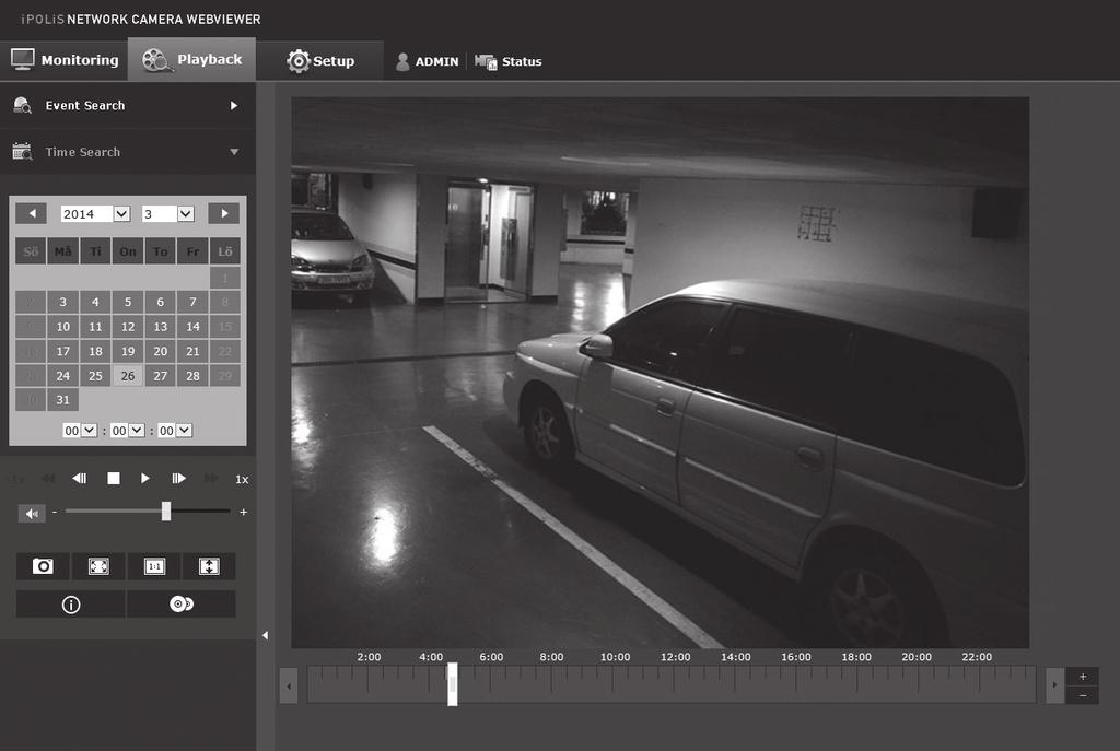 Post Beskrivning h Videoinformation i Säkerhetskopiering Att spela upp efter sökning efter tid TidMicro SData för den återuppspelade videon visas på skärmen.