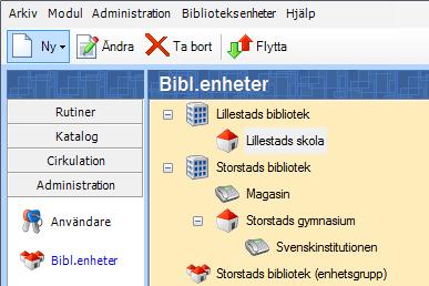 Enhetsgrupper I en del sammanhang kan det vara praktiskt att behandla en uppsättning biblioteksenheter som en enhet. De kan då samlas i en enhetsgrupp. I en enhetsgrupp kan du t.ex.