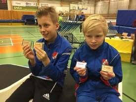 Johan och Alexander visar upp lördagens