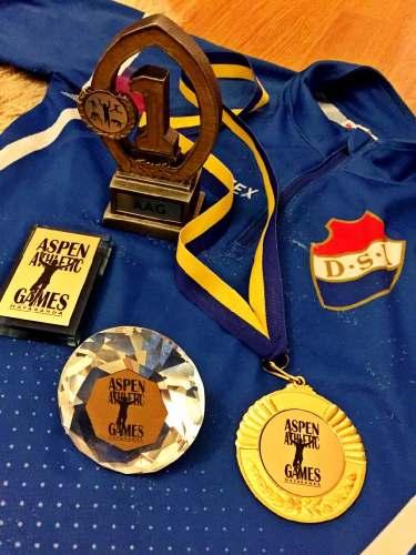 Aspen Athletic Games, Haparanda 24-25/1 2015 2015-01-28 08:16 Philip och Alex på friidrottsäventyr 100 mil norrut! Bilden ovan. Alex alla AAG-priser.