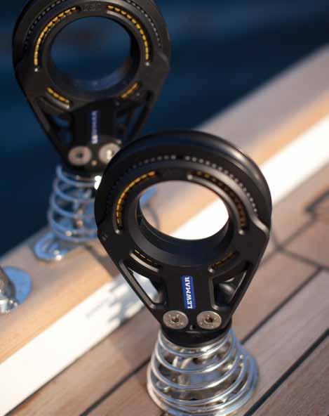 105, 130 and 155mm Racing Blocks 29941101BK Single 29941104BK Single Becket Stand up blocks installed on Halberg Rassy 64