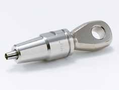 Slip the body of the terminal over the diameter of the cable. Unlay outer wires and fit the cone over the center core. Relay the outer wires into the head of the fitting.