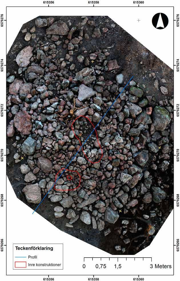 A1:1 F2 A1:2 Bilaga 2 Georefererat lodfoto över Strängnäs 352:1 med profil och