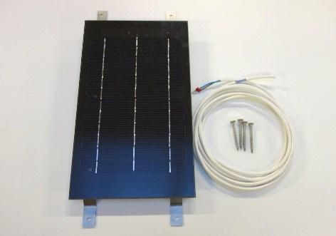 Standard Källare Tillbehörssatser Strömförsörjningssats (till eftermontering på äldre luftsolfångare) Strömförsörjningssatsen gör det möjligt att ansluta äldre SolarVenti luftsolfångare till el-nätet.