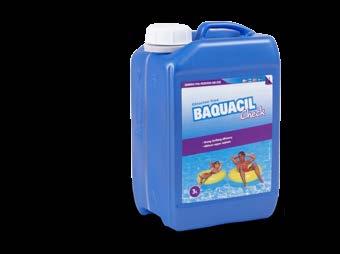 Baquacil är långtidsverkande och kräver bara en enkel kontroll varje vecka och påfyllnad några gånger per säsong.