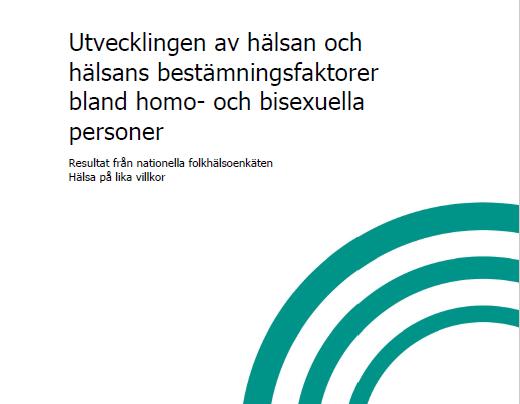 Hälsan bland homo- och bisexuella Livsvillkor (diskriminering, utsatthet för våld, socialt deltagande, tillit och stöd)