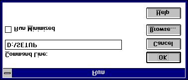 Bild 4: Starta installation i Windows 3.1x 5. Klicka på Scanner Driver. Fönstret Select Model visas sedan. 6. Klicka på knappen för 9600 Easy Scan. 7.