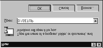 Installationen tar bara ett par minuter. 8. Starta om Windows när installationen är klar. 4.1.2 Windows 95 / Windows NT 1. Starta om Windows. 2. Skjut in cd-romskivan i enheten.