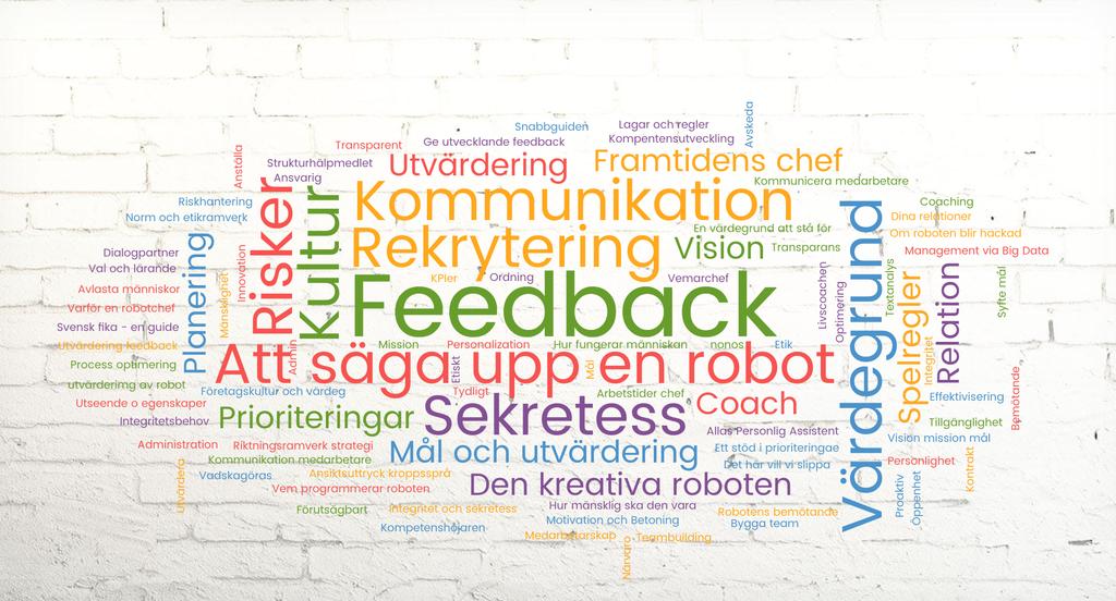 EN HANDBOK FÖR ROBOTCHEFEN WORKSHOP 6 JULI 2017