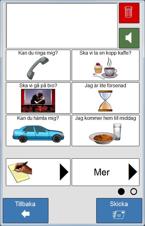 8 SMS Med SMS-funktionen kan man skicka och ta emot textmeddelanden (SMS).