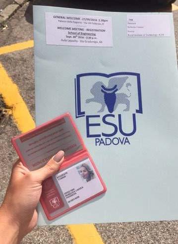 Det innebär också att det finns ett gäng studenter (faddrar) som jobbar för att ens utbyte ska bli så bra som möjligt. Det fanns i Padova.
