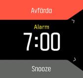 Om du inte stänger av alarmet växlar det automatiskt till snoozeläget efter 30 sekunder. 3.36. Tidtagare Klockan har ett tidtagarur och en nedräkningstimer för enkel tidsmätning.