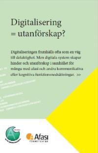 OBS! Endast för Afasiföreningar Flygblad om digitalisering med informationstext