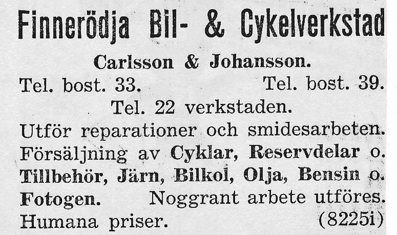 1937 byggde man till fastigheten för att kunna komplettera verksamheten med en smidesverkstad. Erik Fransson anställdes som smed.