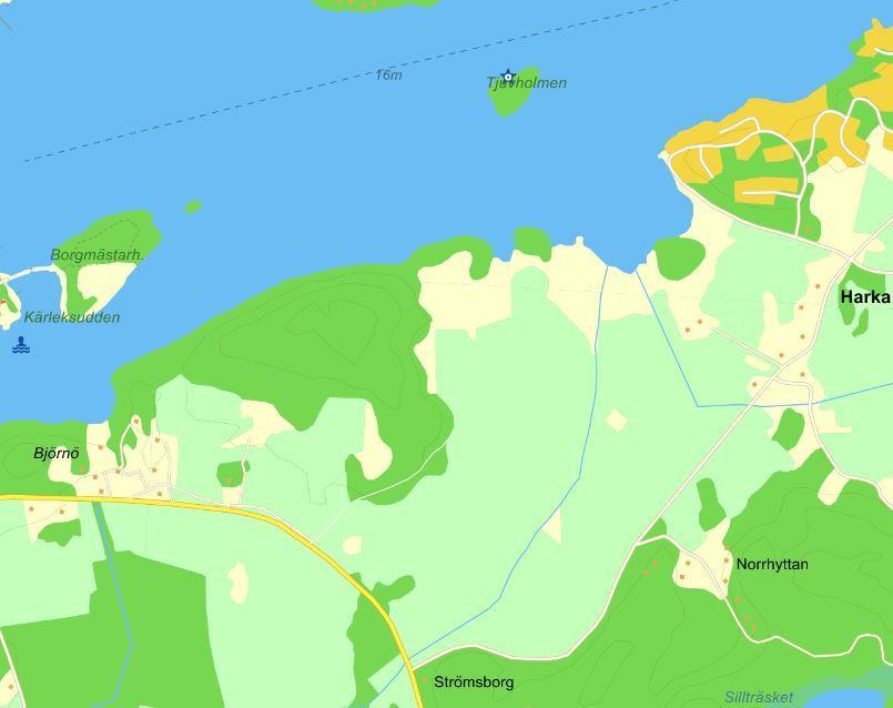 Sida 5 (11) 3.4 Befintliga ledningar Skanova har ett rikskabelstråk rakt genom området där Björnö Etapp 2 och 3 planeras. Denna ledning kommer i konflikt med planerad bebyggelse och behöver flyttas.