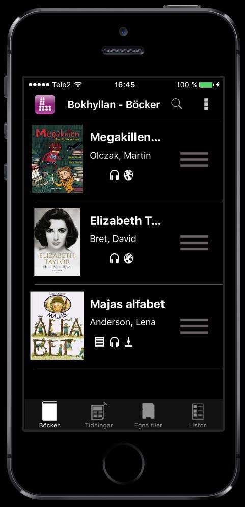 Appen Legimus IOS och Android Talböcker och taltidningar Läsa