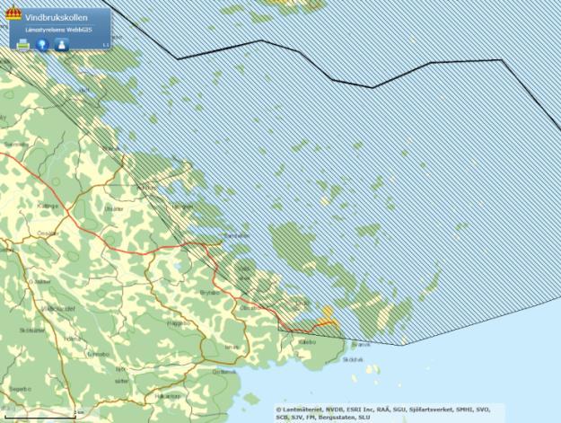 Den förhärskande vindriktningen är västsydväst, vilket visas av energirosen i figur 4. Figur 4.