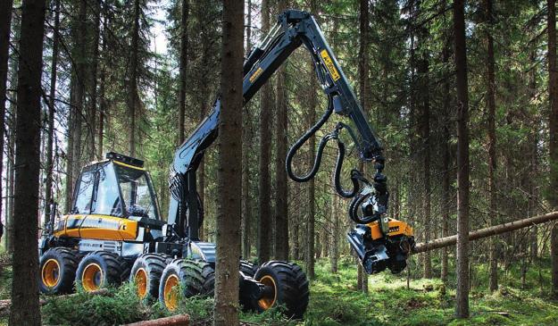 12 SKÖRDARE 13 PONSSE FOX En smidig gallringsskördare för svår terräng och mjuka marker Arbetspump Mät- och styrsystem system