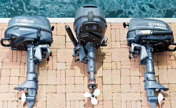 3-läges läckagefritt förvaringssystem Yamahas exklusiva och praktiska oljeläckagefria system innebär att motorn kan förvaras i tre olika lägen utan risk för bränsleeller oljeläckage.