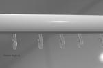 2401 Duschslangar och tillbehör Stabil duschsarg är lika enkel som genial. Sargen som är tillverkad av aluminiumprofil ligger löst mot golvet och håller vattnet på plats när du duschar.