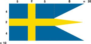 1. Flaggor 1.1. Historik Korsflaggor fanns i Norden redan på medeltiden. Den svenska blågula korsflaggan var allmänt i bruk som statsflagga från slutet av 1500-talet.