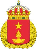 Övriga heraldiska vapen Luftvärnets stridsskola (LvSS) I rött fält en vingad, lågande granat och däröver en femuddig stjärna, allt av guld.
