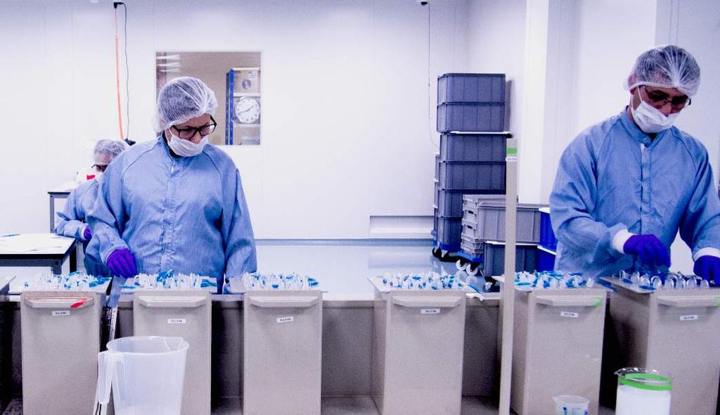 Genom ett samarbetsavtal med Samhall, ansvarar Samhalls medarbetare för tillverkningen av bolagets högteknologiska produkter på huvudkontoret i Stockholm.