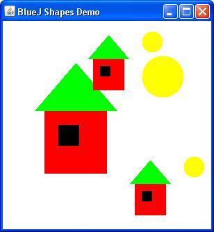 5 (5) Uppgift 4 Testa figurgruppsklassen Nedanstående satser finns i HouseTest.java: Group house = HousePicture.getPicture(); house.draw(); Group house2 = house.clone(); house2.move(100,-10); house2.