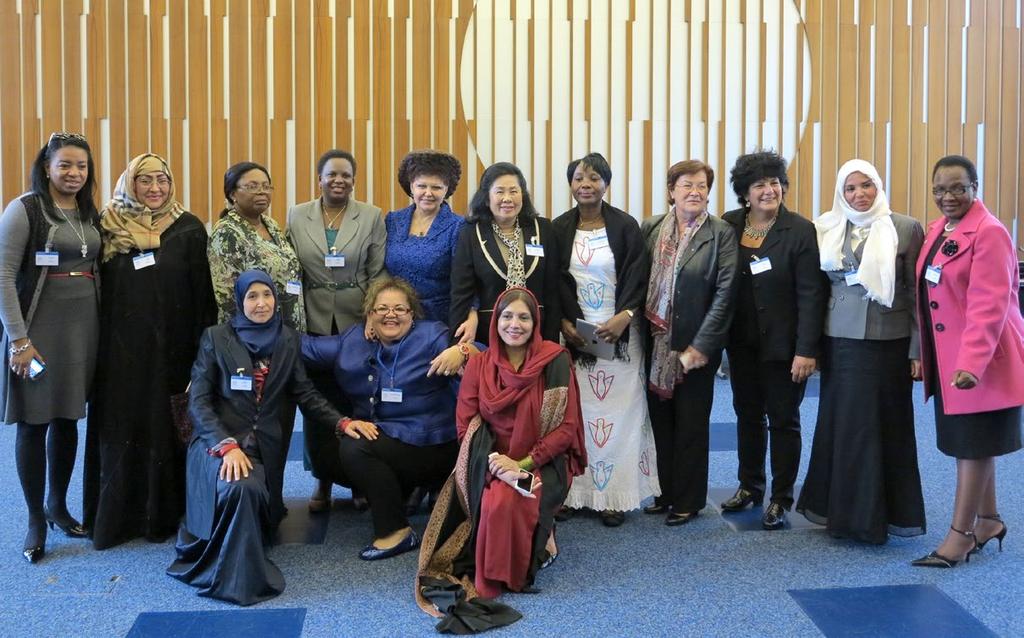 Women in Politics: 2017 Situation on 1 January 2017 Jämställdhet och kvinnors ställning i politiken är sedan länge en huvudfråga för IPU. Här kvinnliga delegater vid vårsessionen 2014 i Genève.